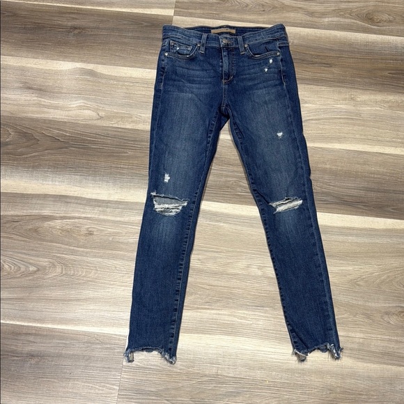Joe's Jeans Blue Skinny ankle Distressed Denim size 25 - Picture 1 of 11